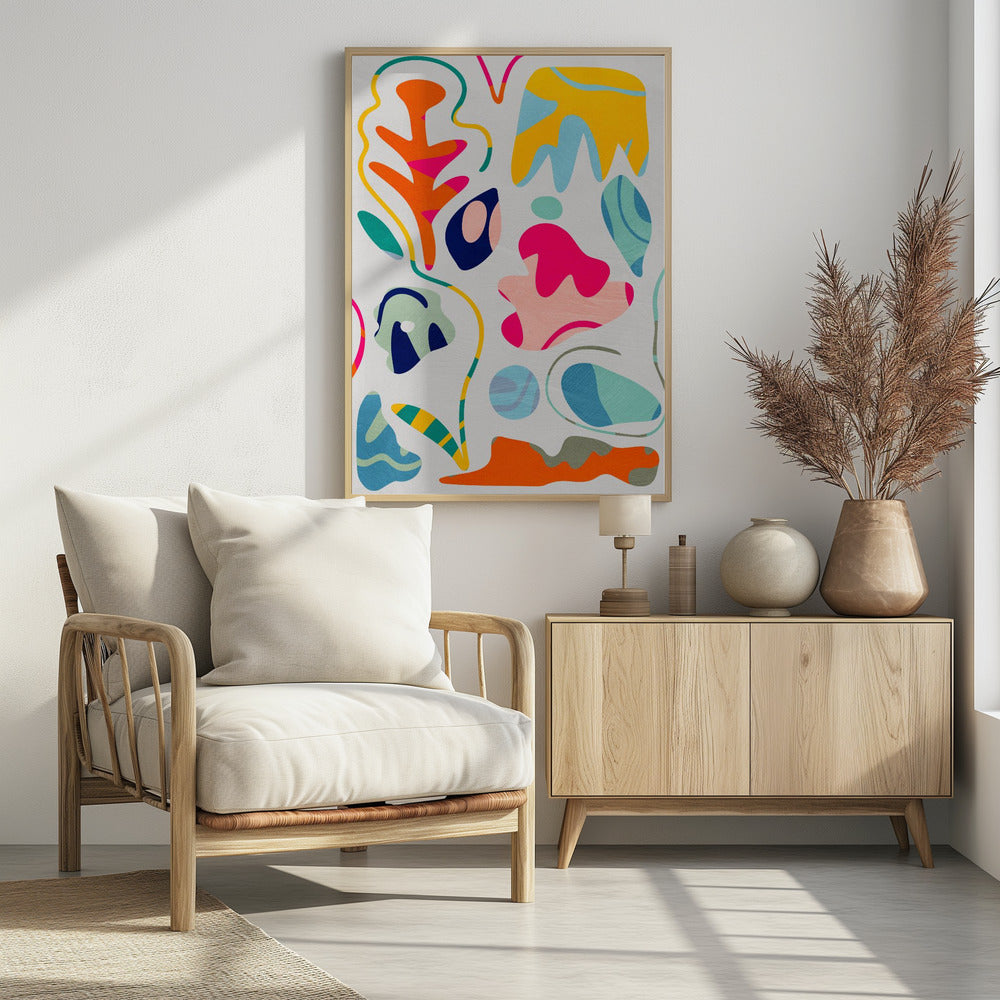 Matisse inspired shapes | Poster