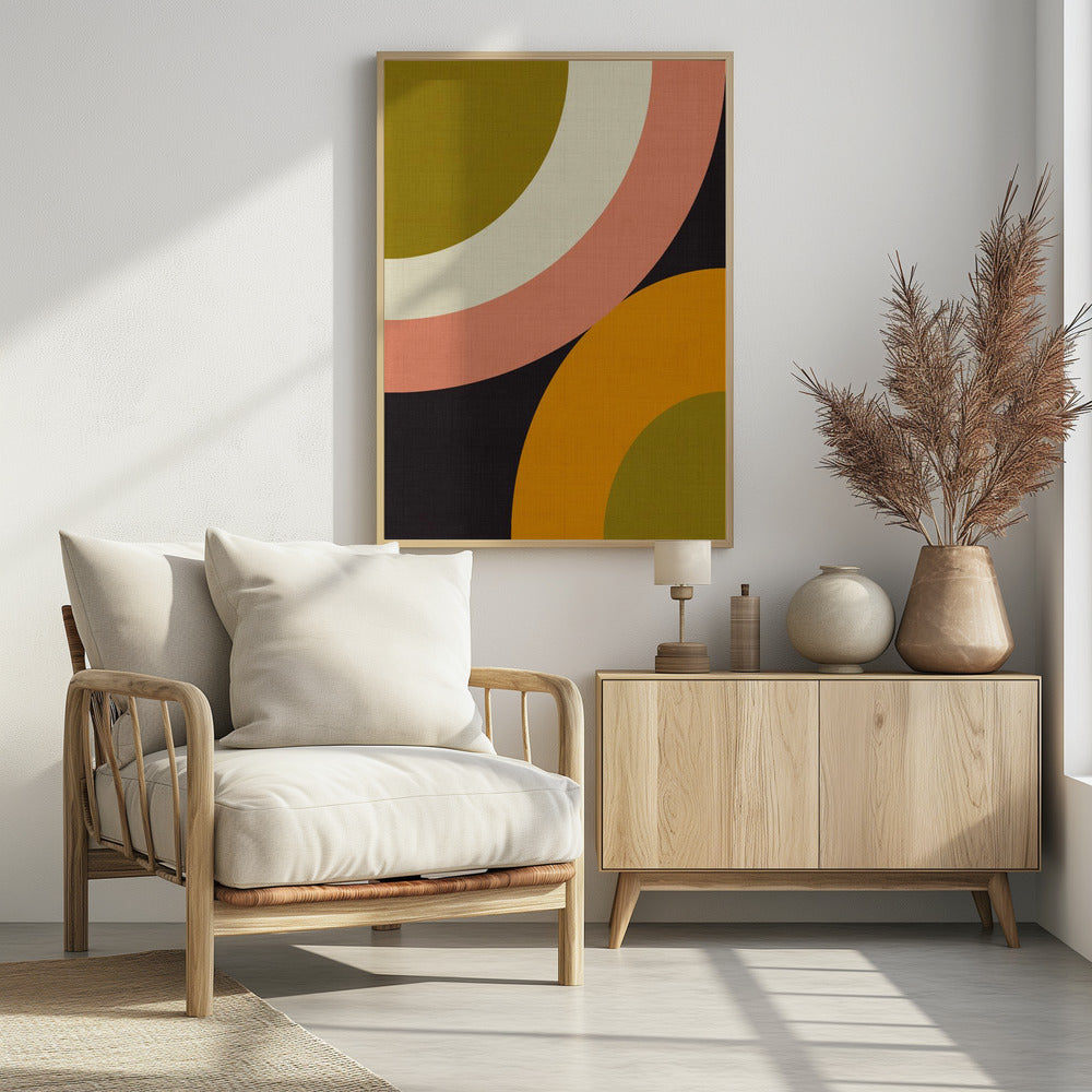 Geo Shapes Herfst 21 Afgerond | Poster