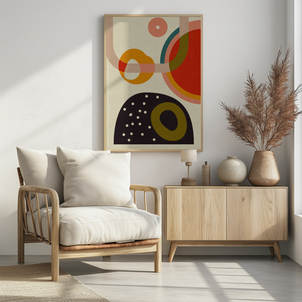 Kopie van Mid Century Cirque 4 | Poster