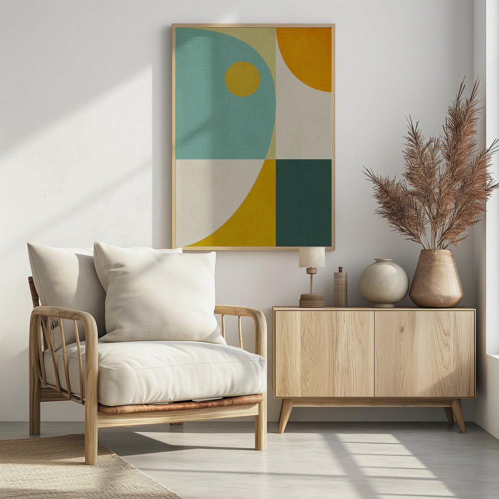 Regenboog Plus Vormen10 | Poster