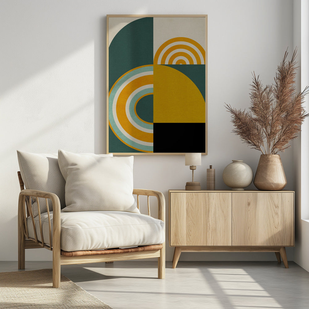 Regenboog Plus Vormen8 | Poster