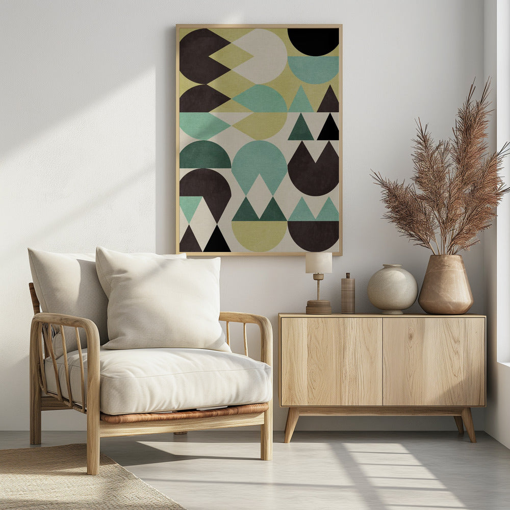 Regenboog Plus Vormen6 | Poster