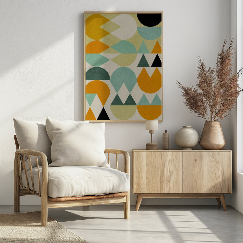 Regenboog Plus Vormen5 | Poster