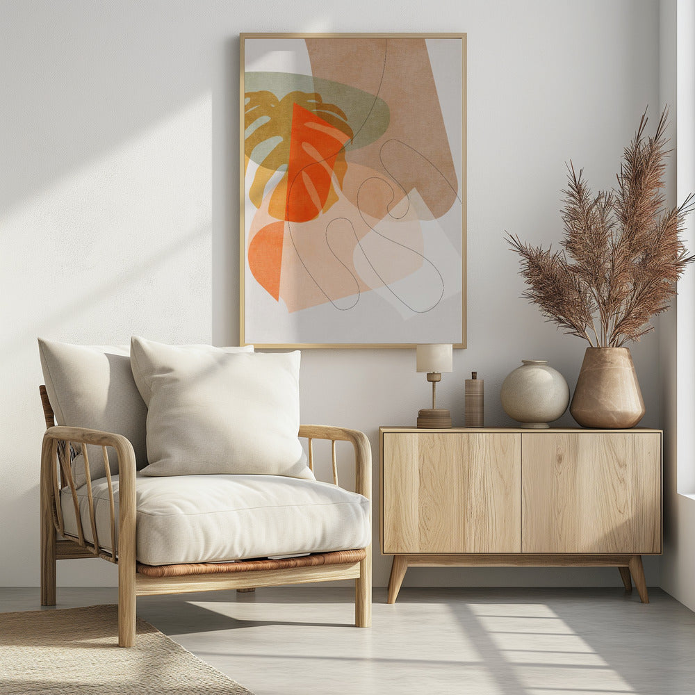 Natuurvriendelijke Terracotta 6 Aquarel Kopie | Poster