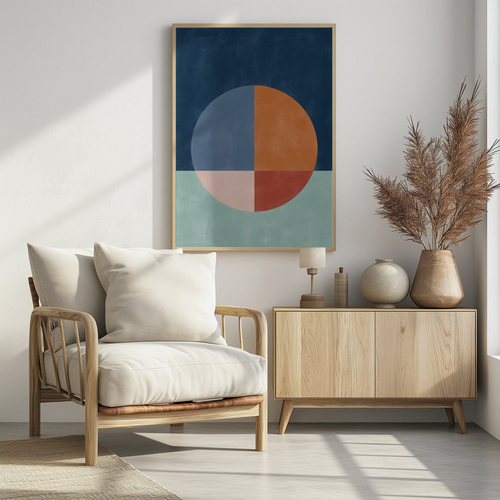 Een grote gesegmenteerde cirkel | Poster