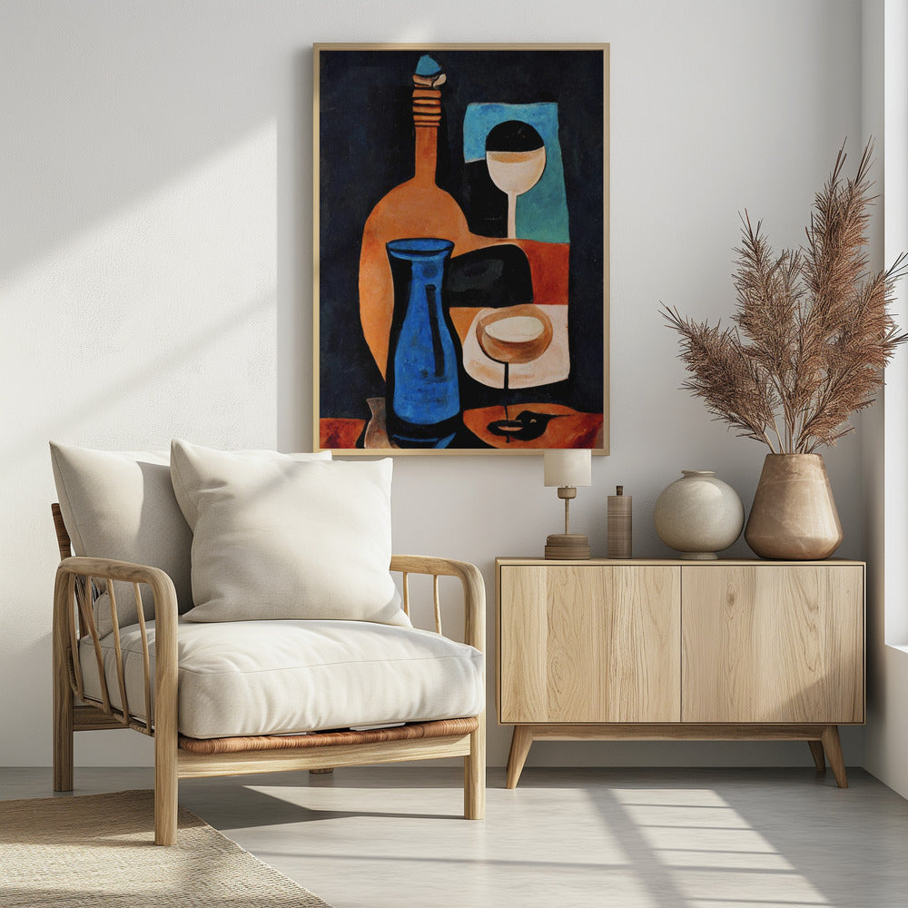 Stilleven met wijn | Poster