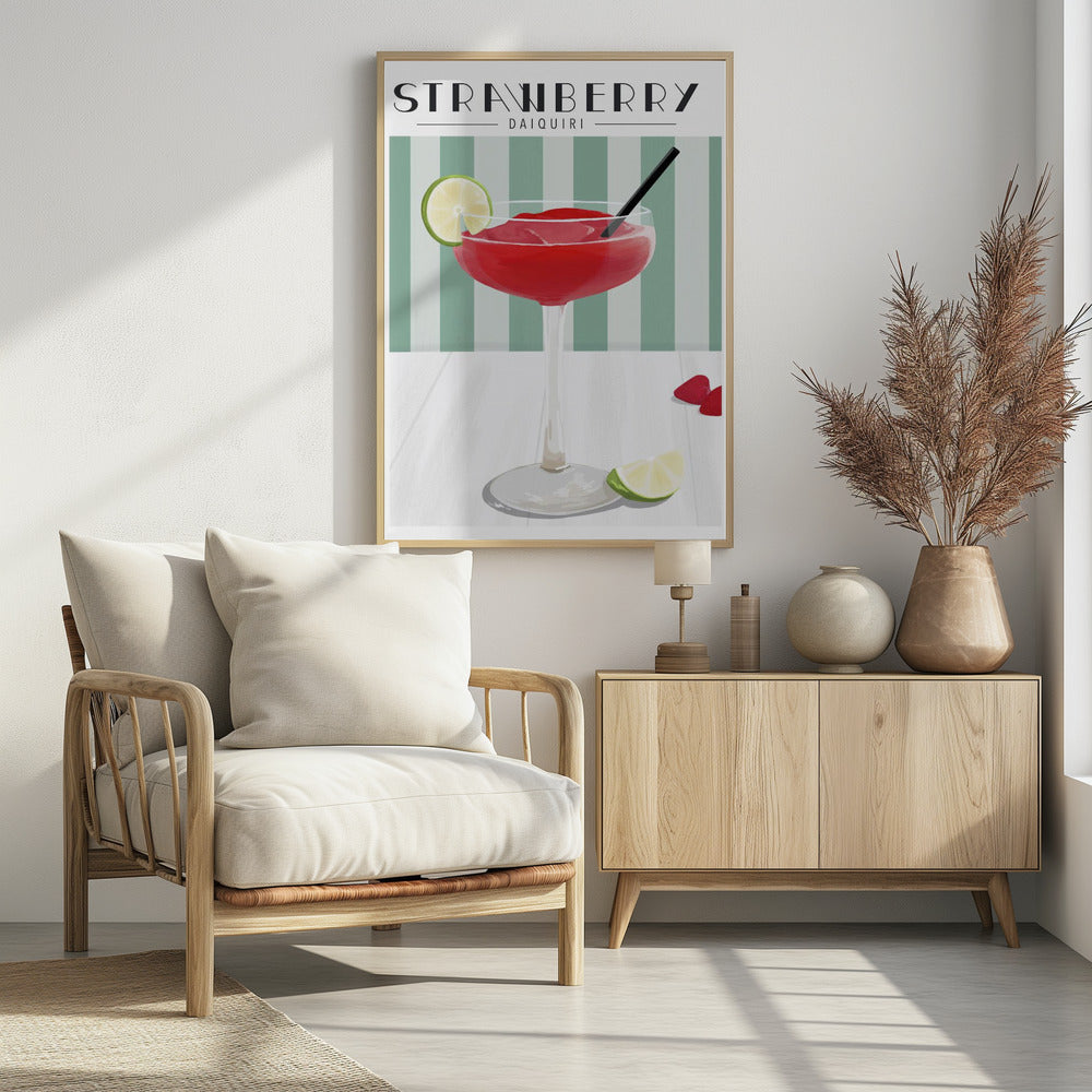 Aardbeien Daiquiri | Poster