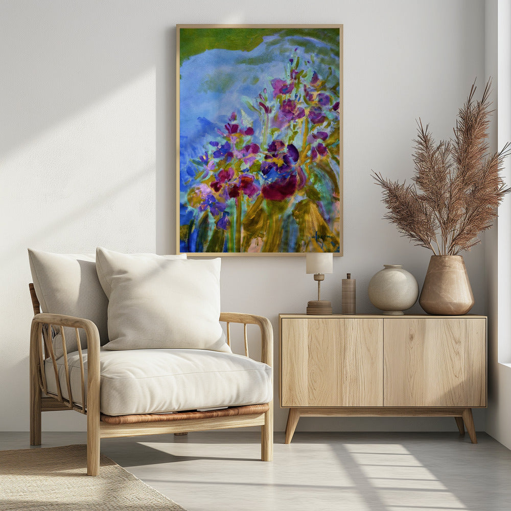 Levendige kleuren en delicate bloemblaadjes | Poster