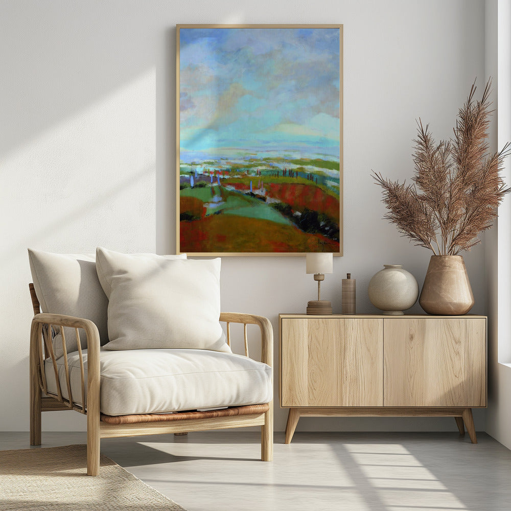Uitzicht op de uitgestrekte horizon | Poster