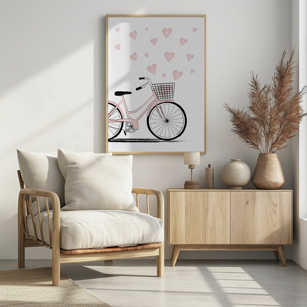 Fiets met Harten | Poster