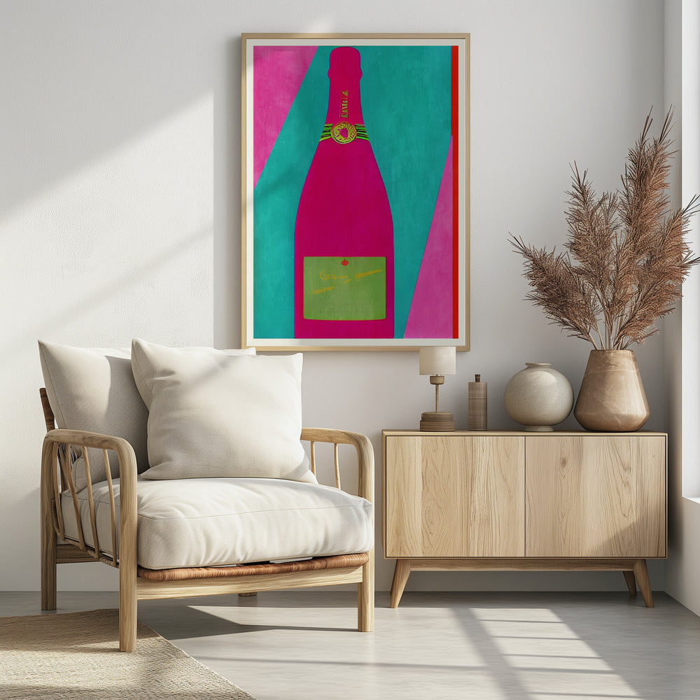 Roze champagne | Poster