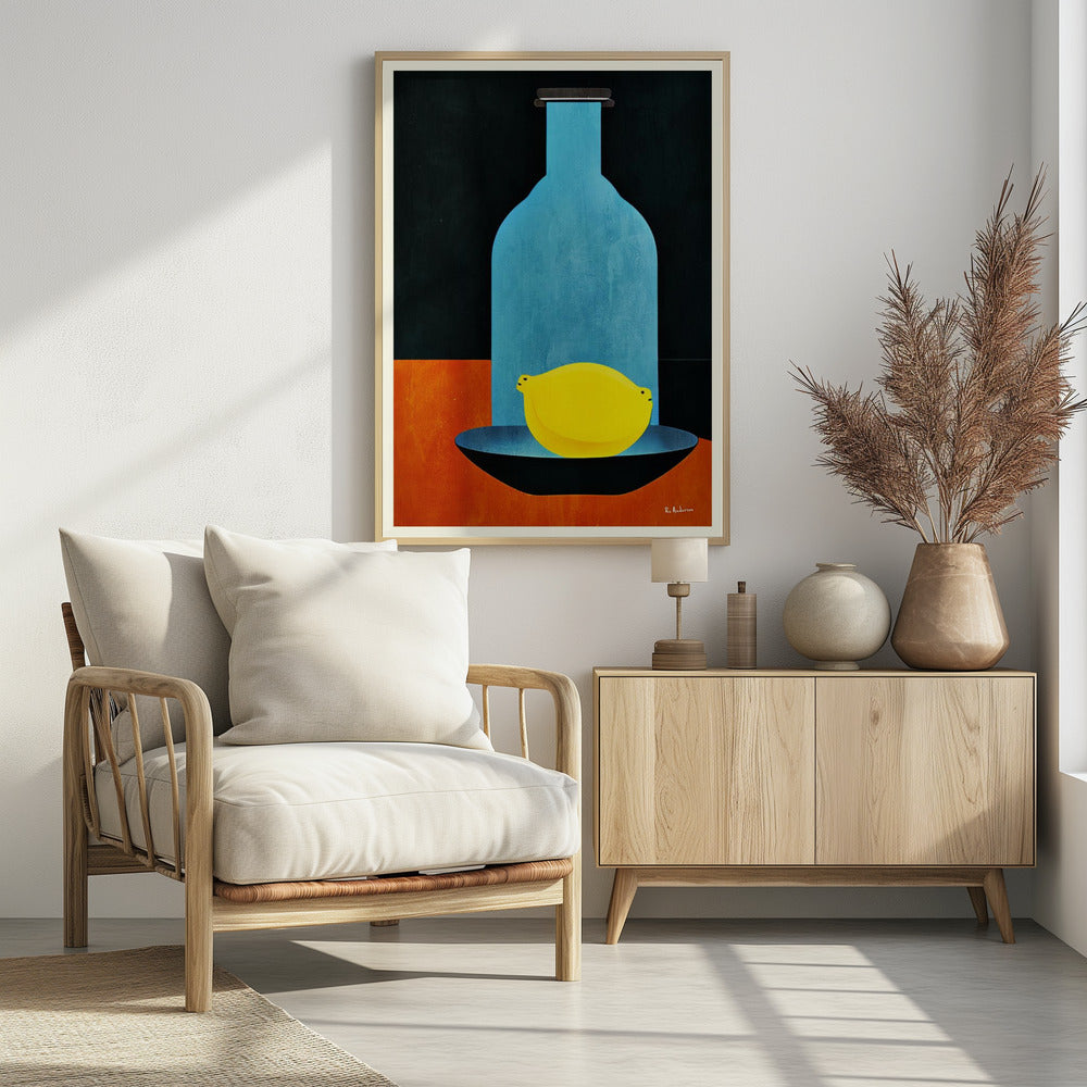 Fles met (eenzame) citroen: Skinny Bitch | Poster