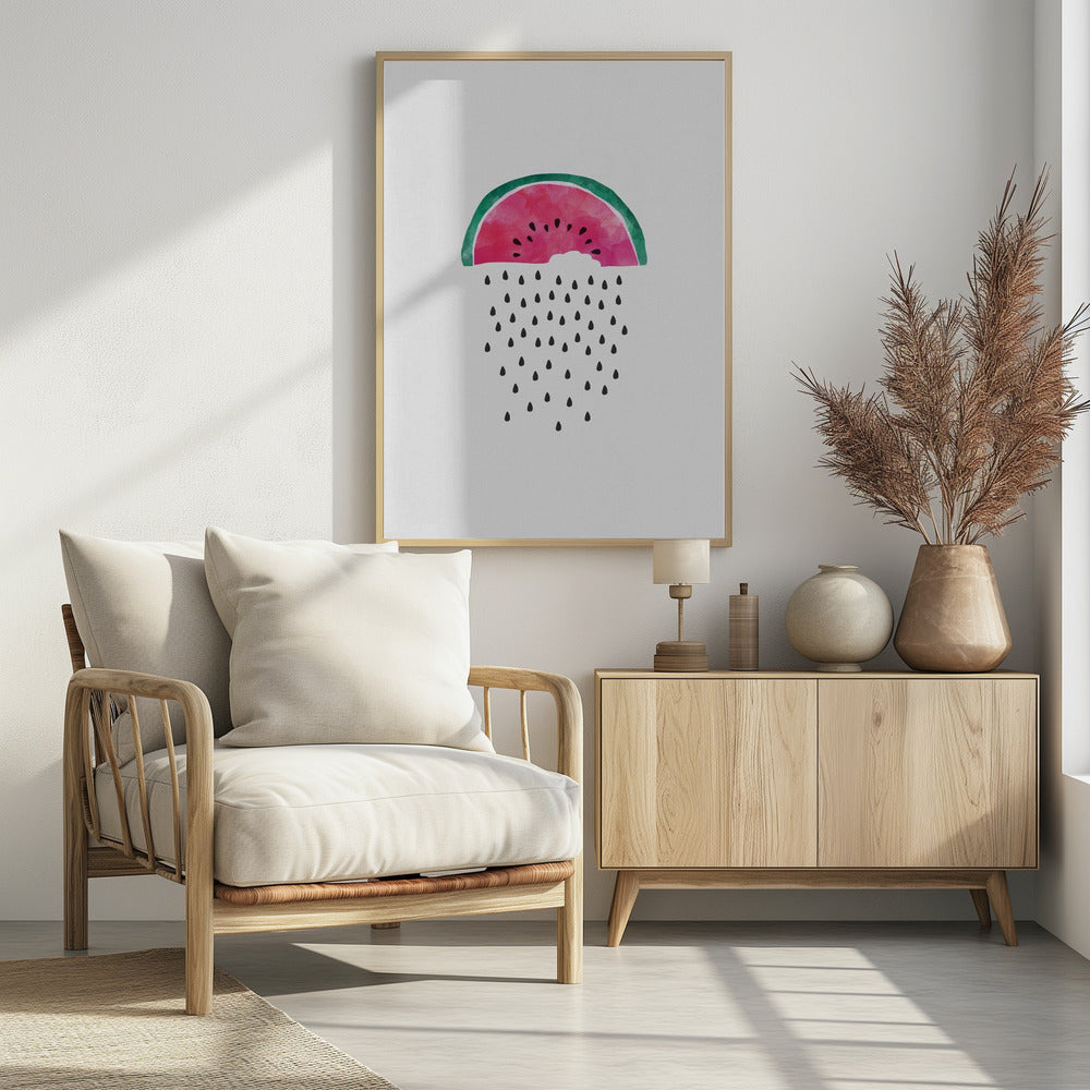 Watermeloenregen | Poster
