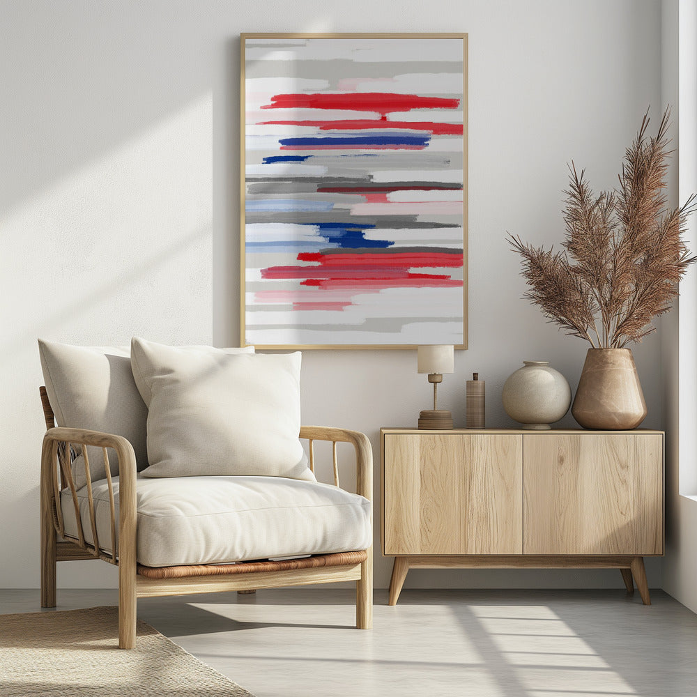 BILLS ROOD WIT EN BLAUW | Poster