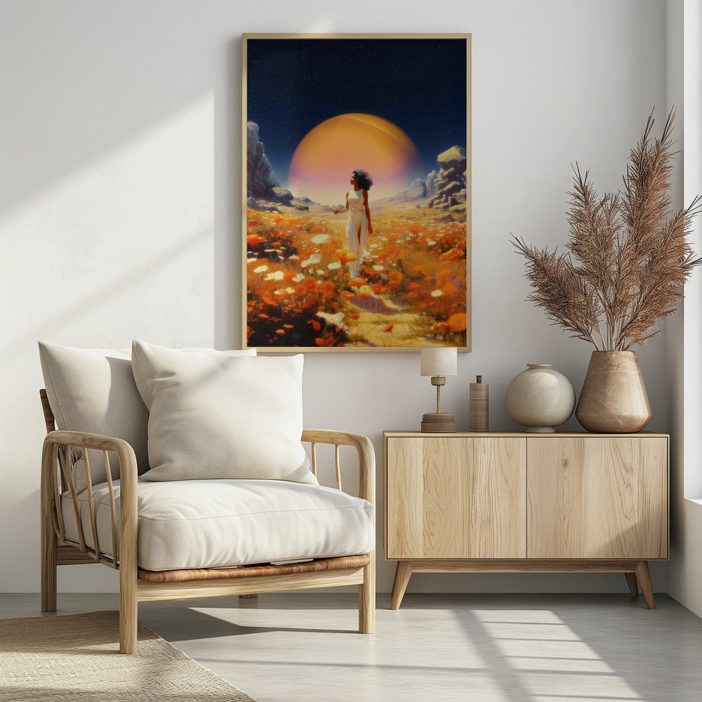 Kosmische bloemenvelden | Poster