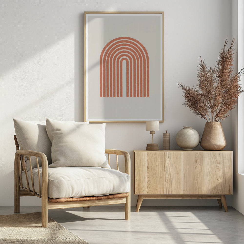 Retro Arch Lines | Poster