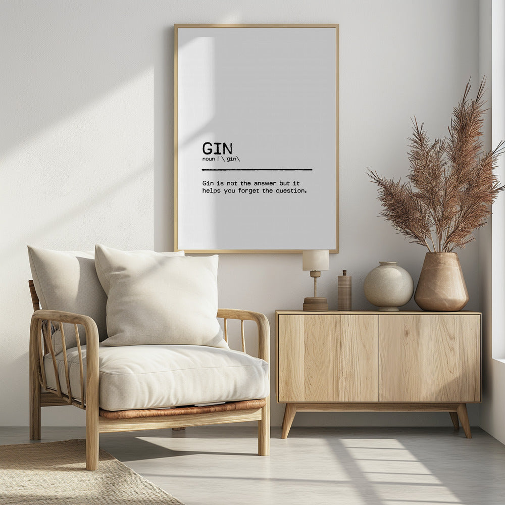 Quote Gin Question | Poster