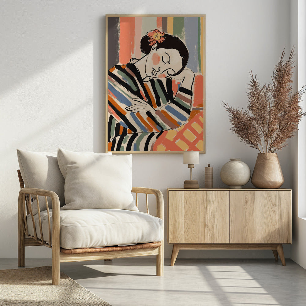 Gestreepte sereniteit | Poster