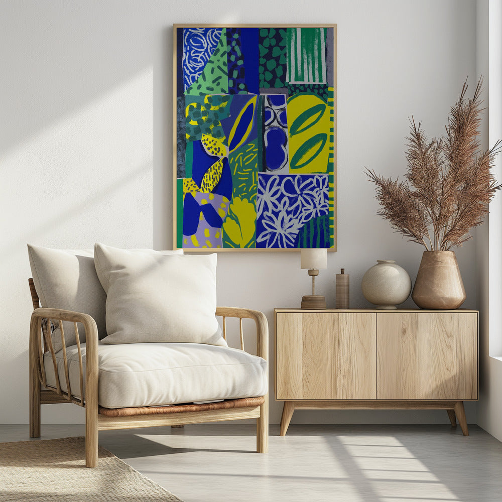 Levendige lappendeken | Poster
