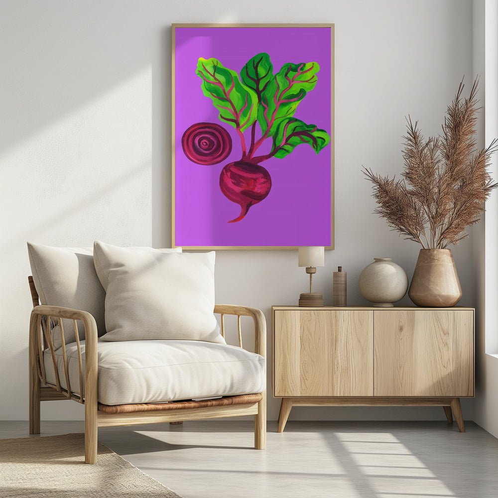 Bietenwerveling Paars | Poster