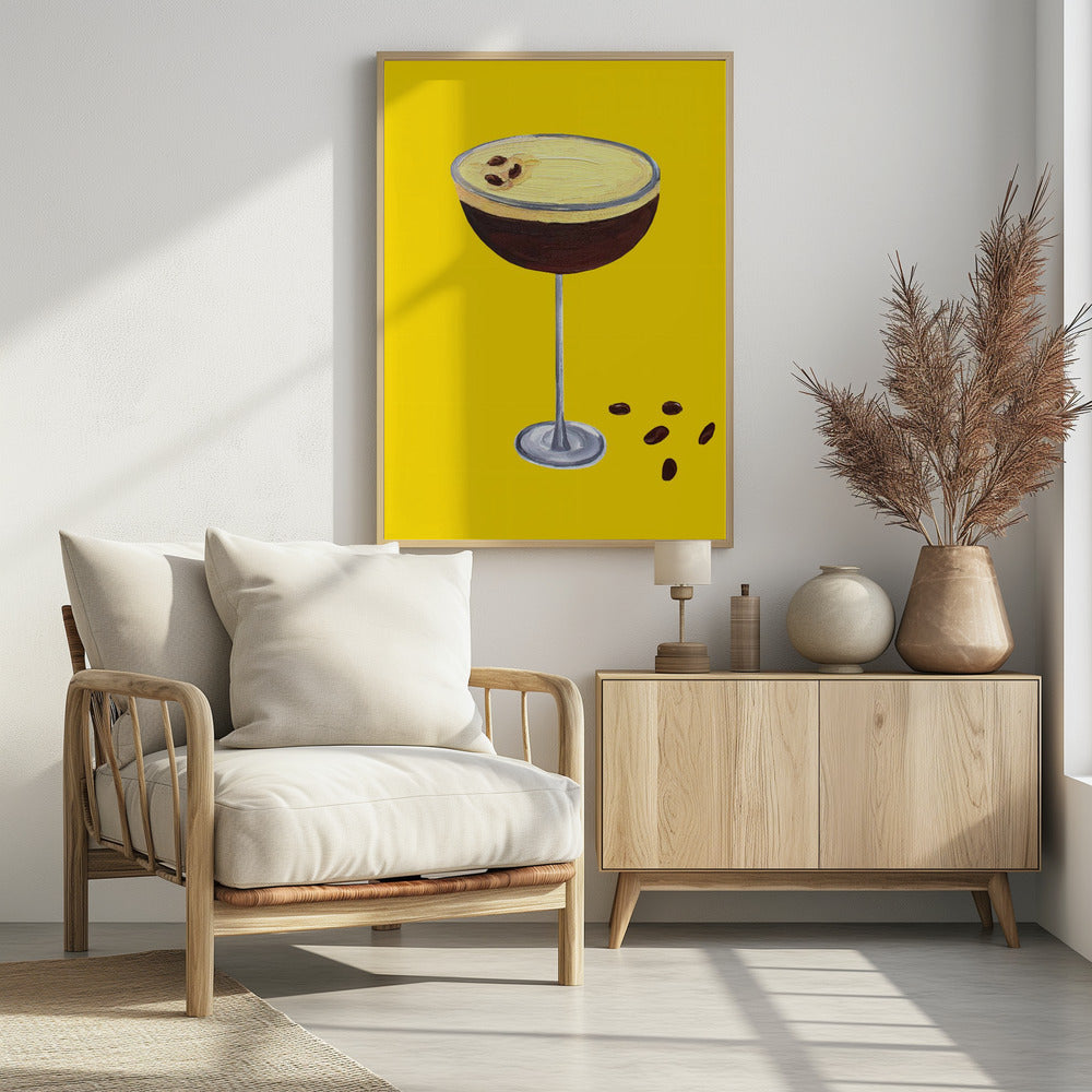 Espresso Martini Buttercup Geel | Poster