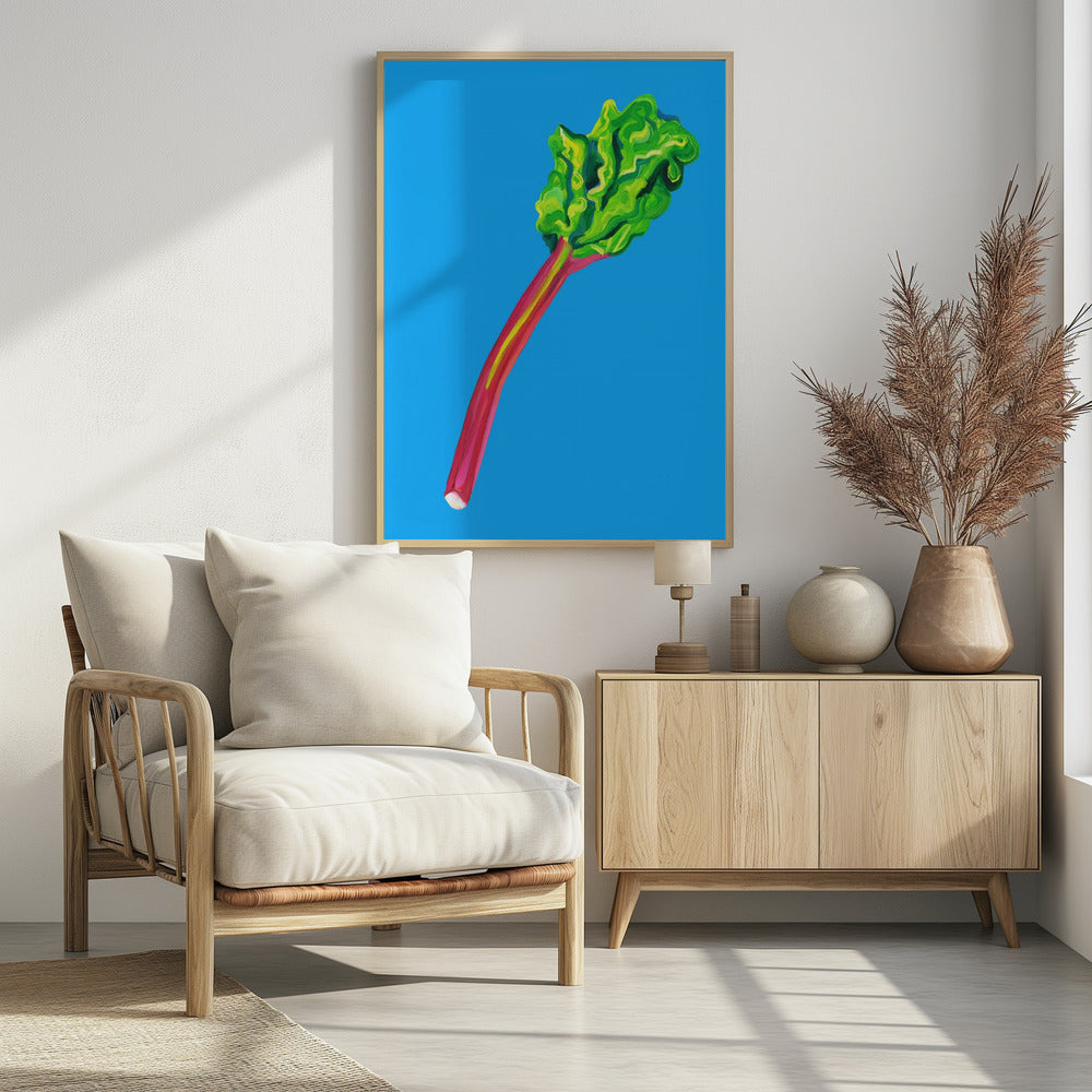 Rabarber Lichtblauw | Poster