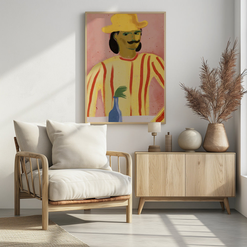 Gestreepte reflectie | Poster