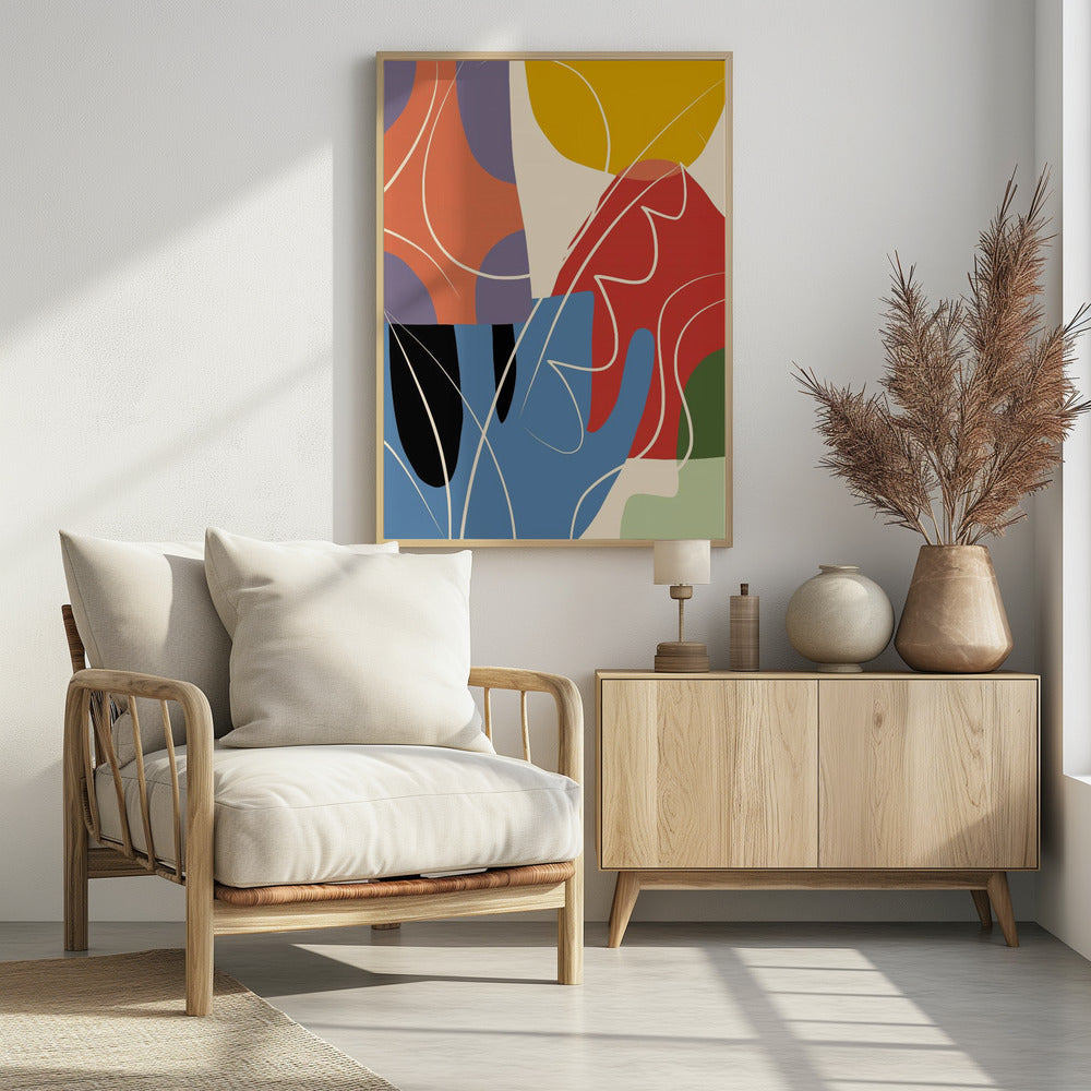Abstracte kleurencollage | Poster