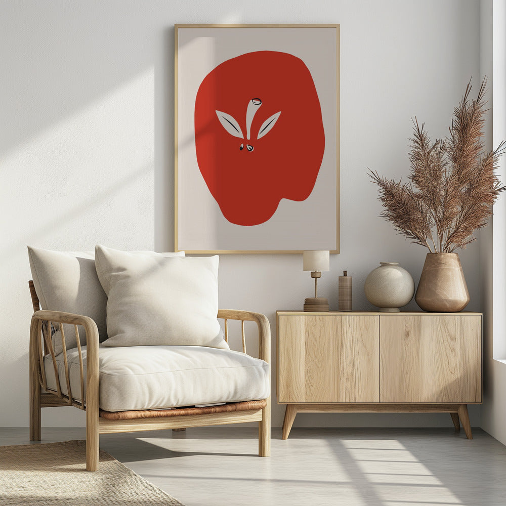 Grote rode appel | Poster