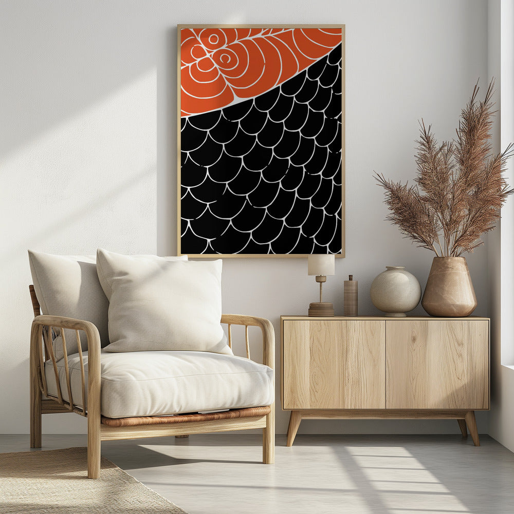 Sashimi Rood en Zwart | Poster
