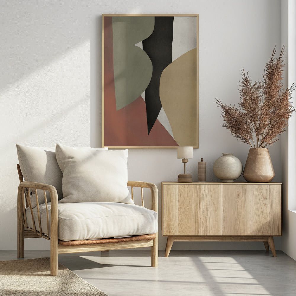 Tropische abstracte vormen | Poster
