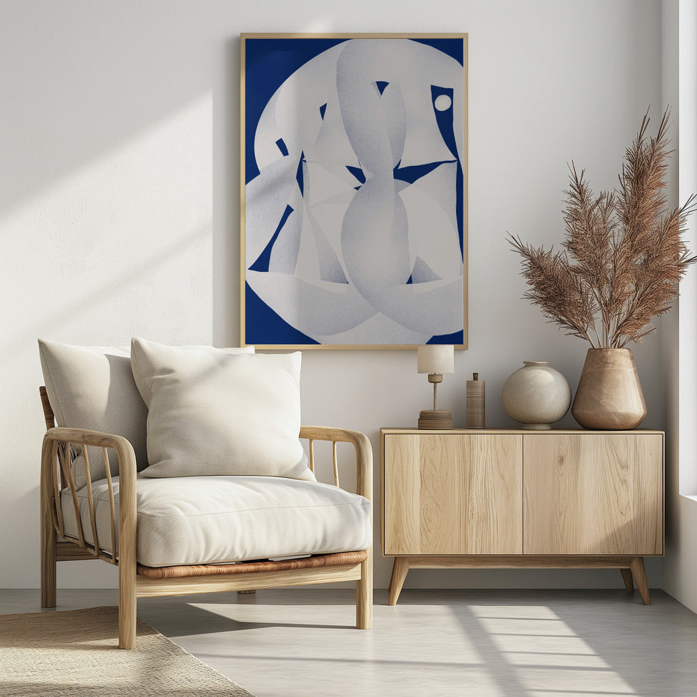 Papiersculptuur Abstract | Poster