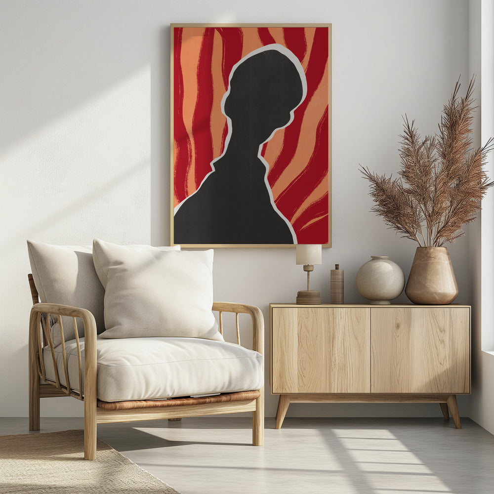Anoniem portret in hitte | Poster