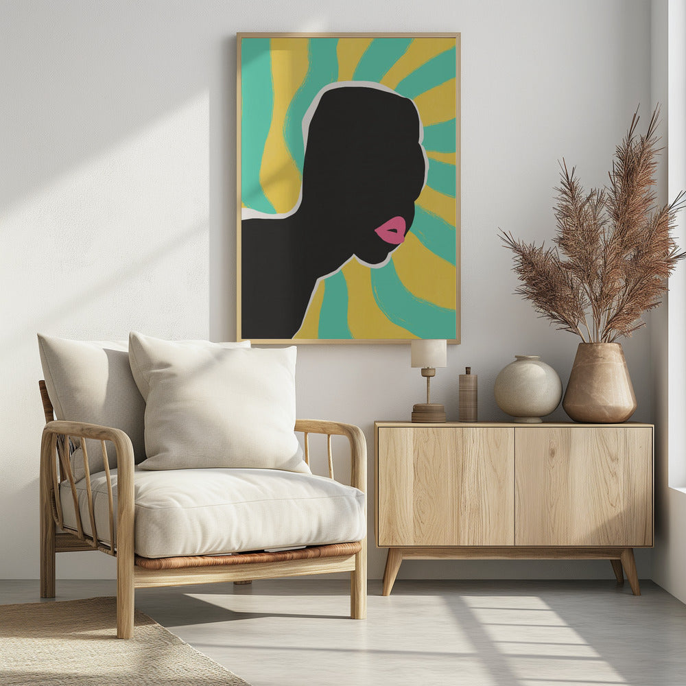 Anoniem portret in de zomer | Poster