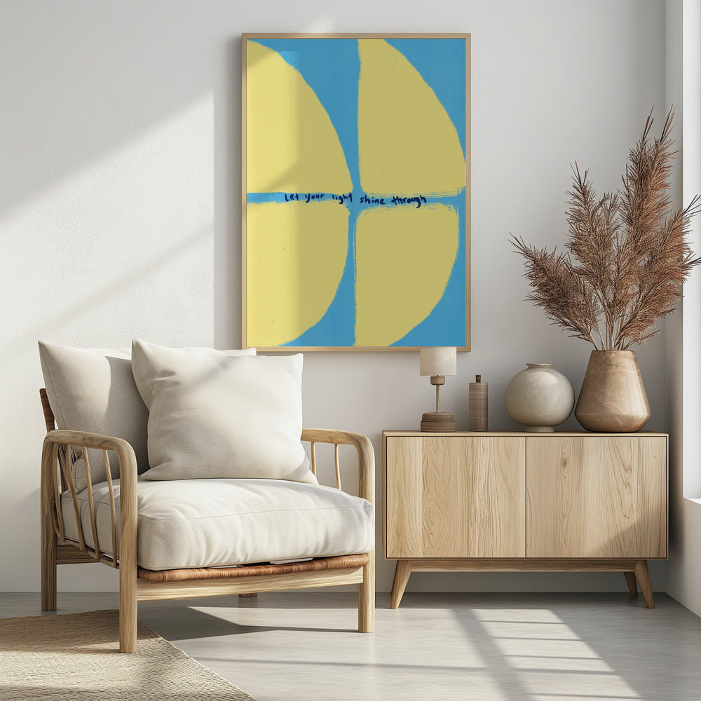 Stralend raam | Poster