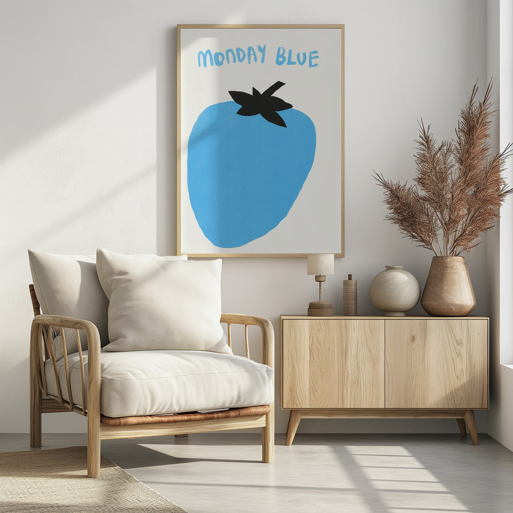 Blauwe bessenmaandag | Poster