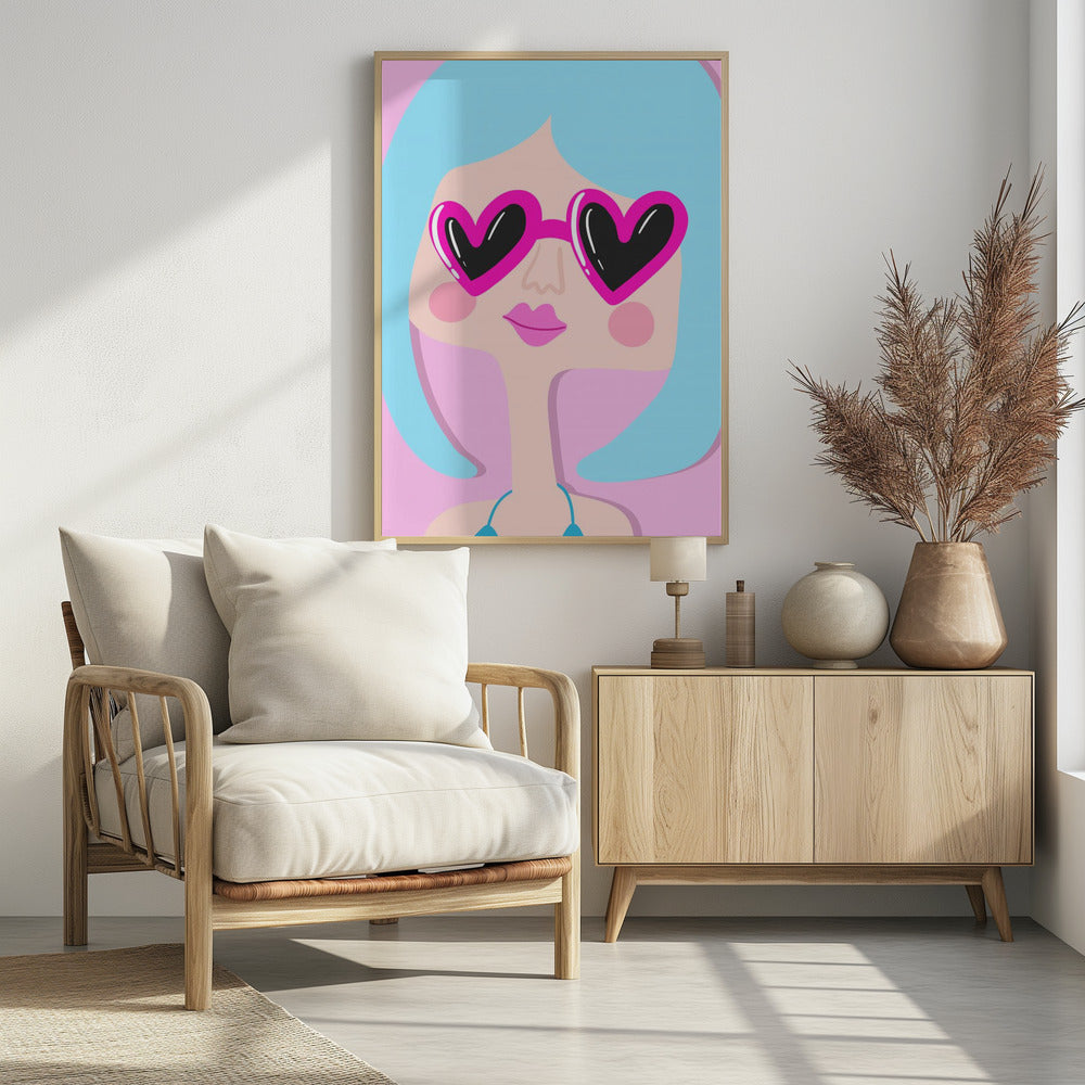 Heart Shades Smile | Poster
