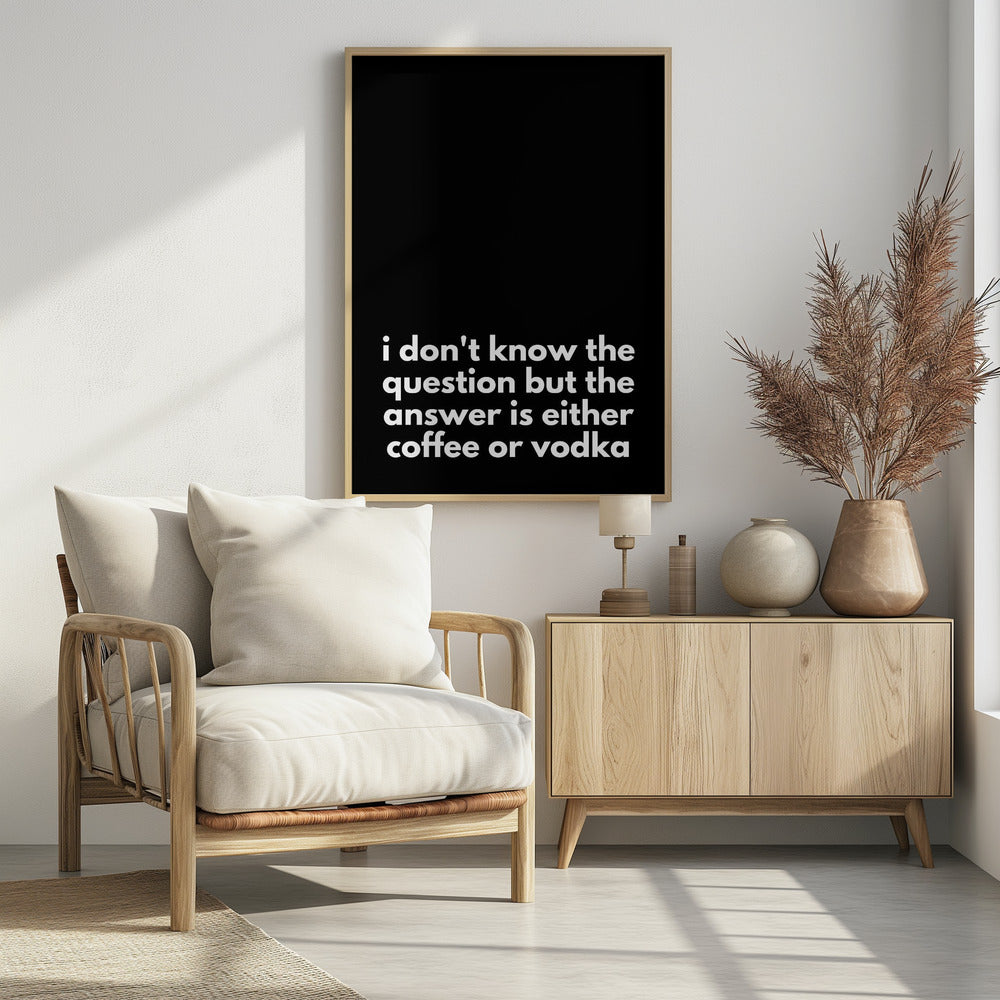 Koffie- of wodkadilemma | Poster