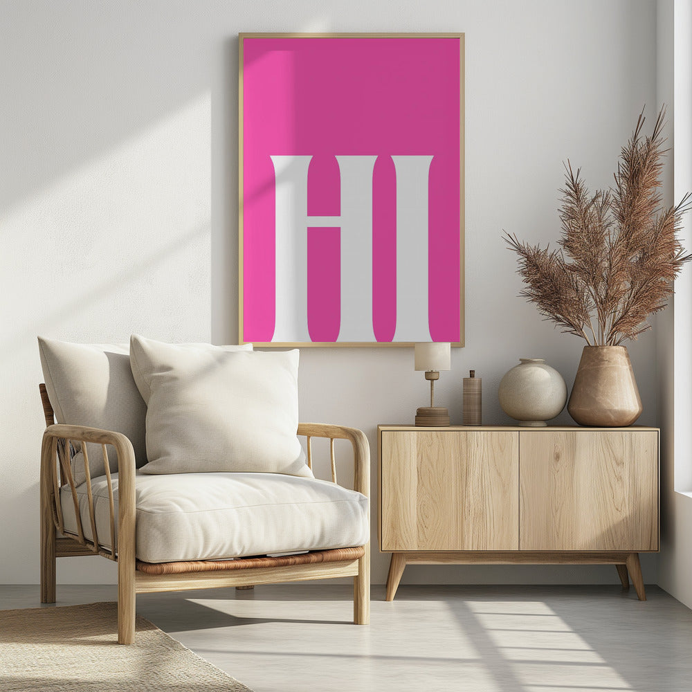 Bold Pink Greeting | Poster