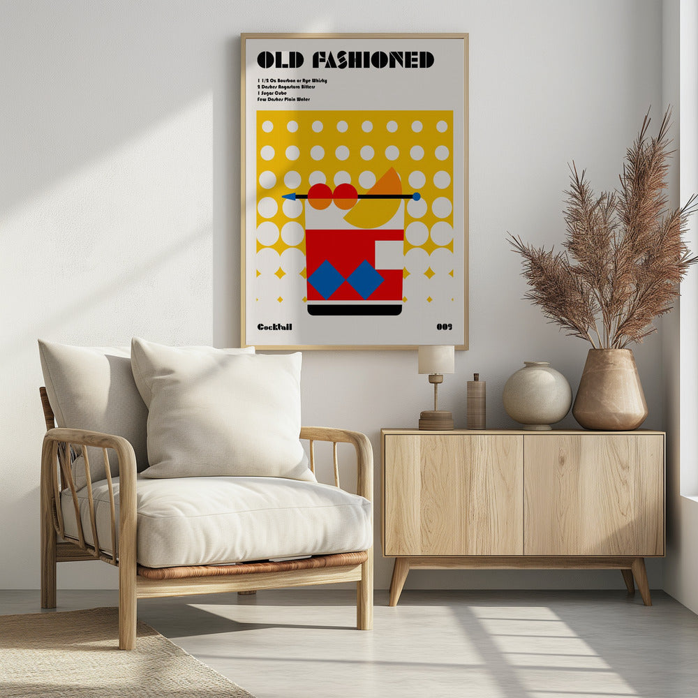 Ouderwetse Bauhaus-cocktail | Poster