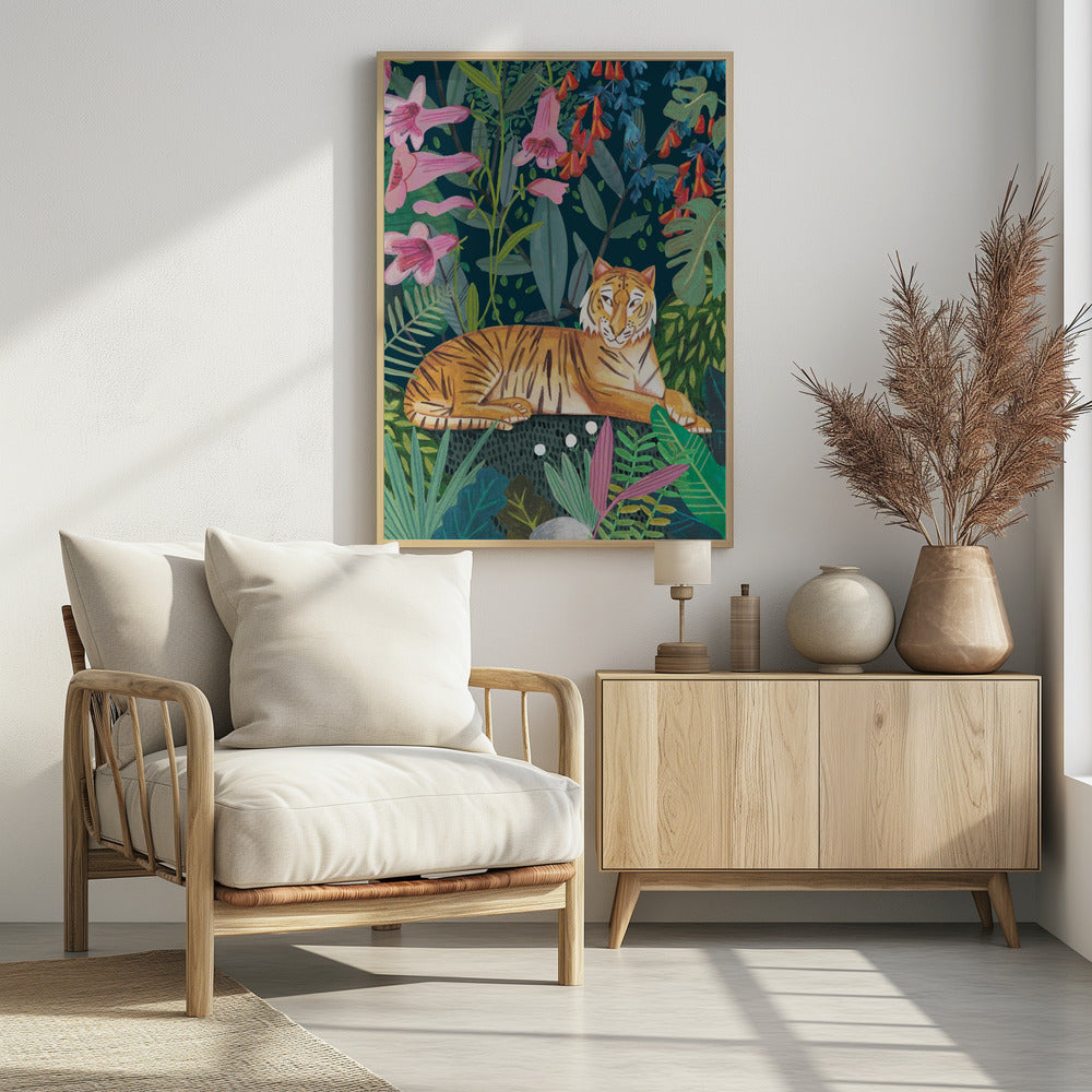 Tijger in de jungle | Poster