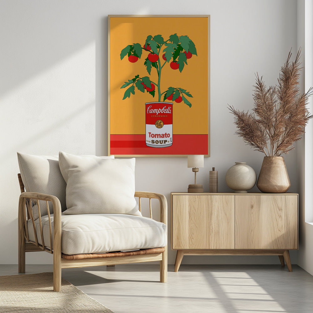 Campbells Soup Tomatenplant Retro Illustratie | Poster