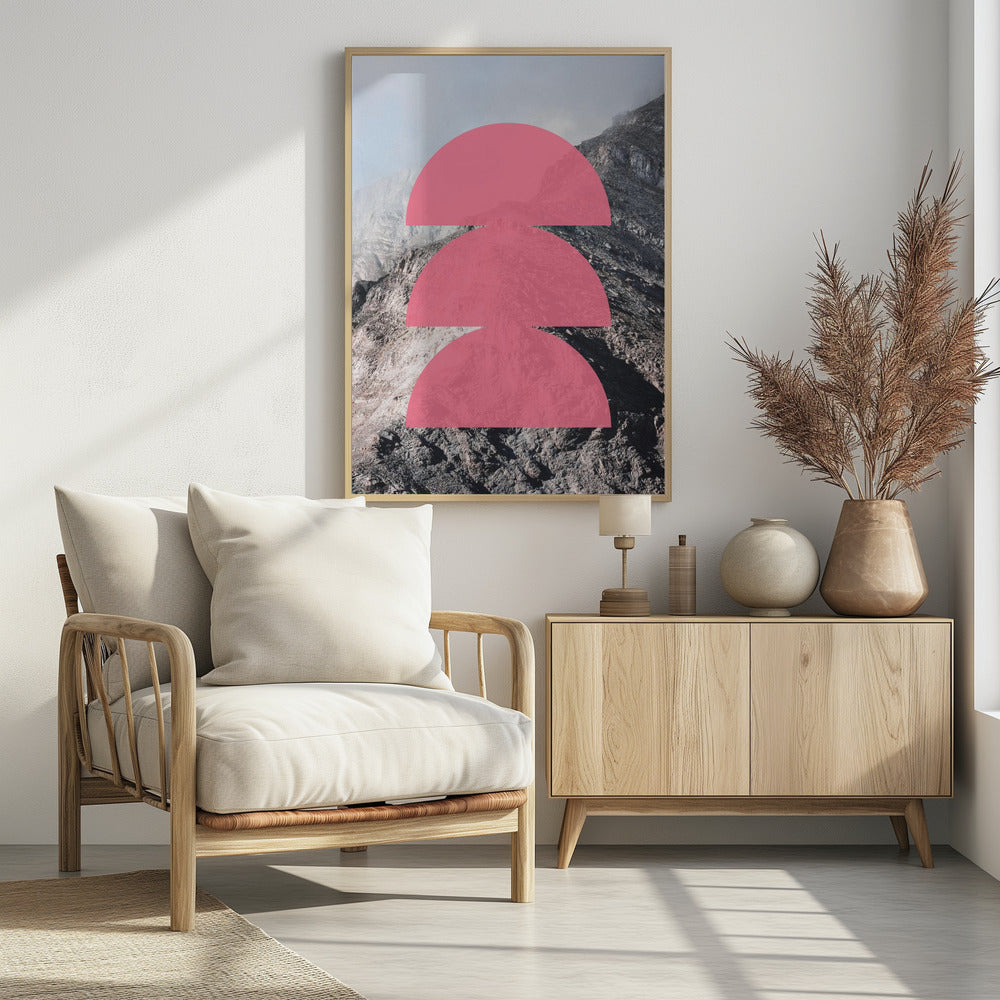 Roze Horizon Lagen | Poster