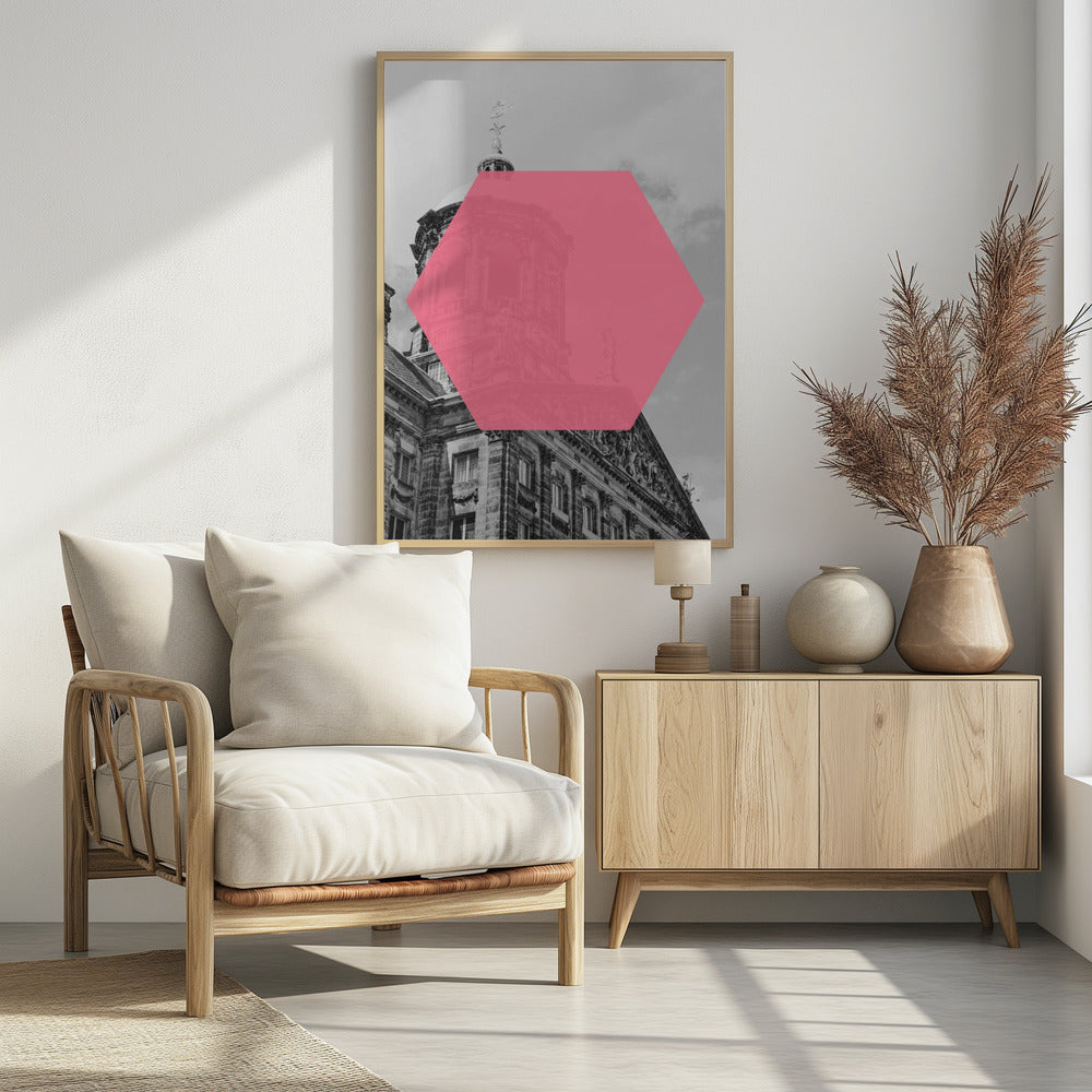 Hexagon over geschiedenis | Poster