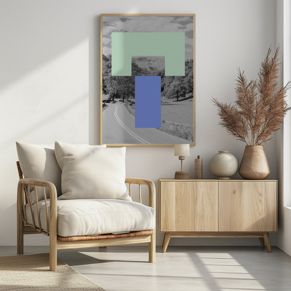 Geometrisch landschap | Poster