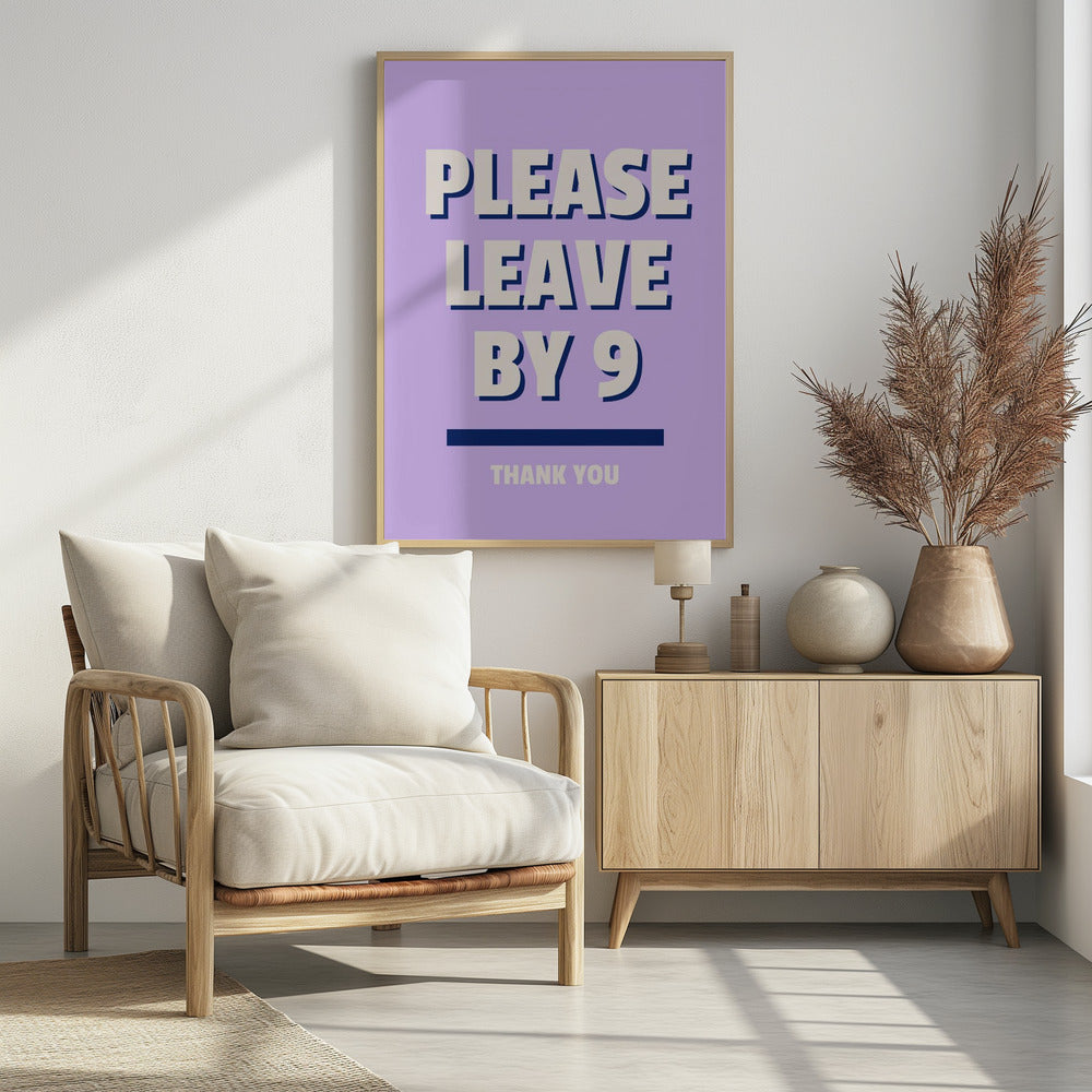 Uit bij Negen | Poster