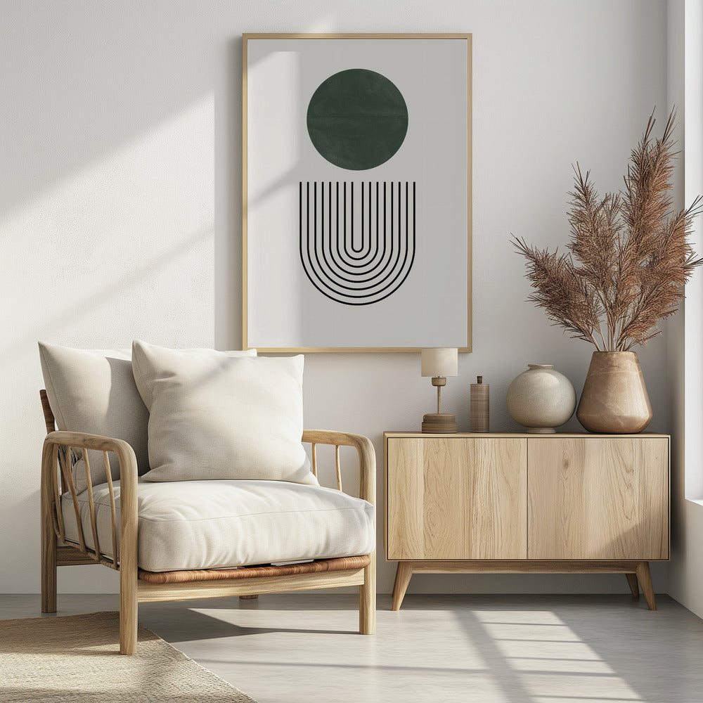 Circle and Lines | Poster