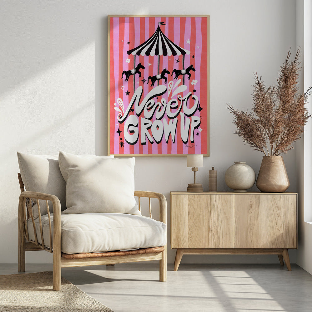 Carrousel - Word nooit volwassen | Poster