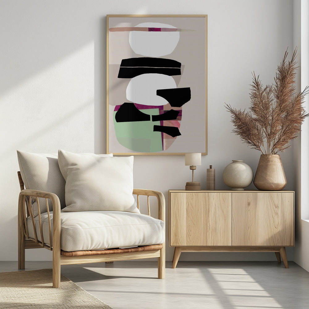 Colored Abstract Black No2 | Poster