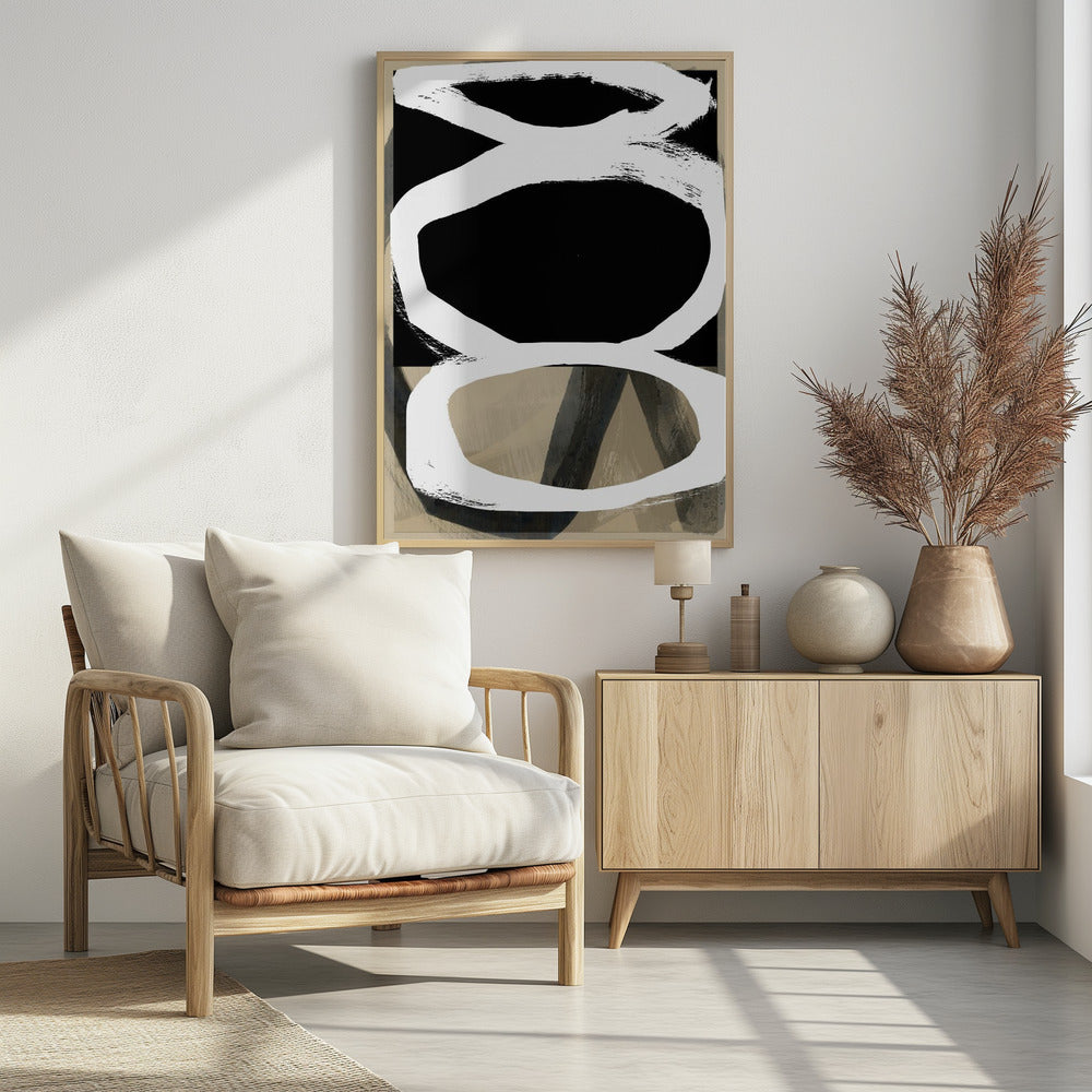 Vet Zwart Op Wit Nr. 4 | Poster